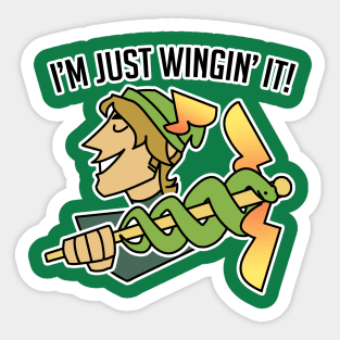 Wingin' It Sticker